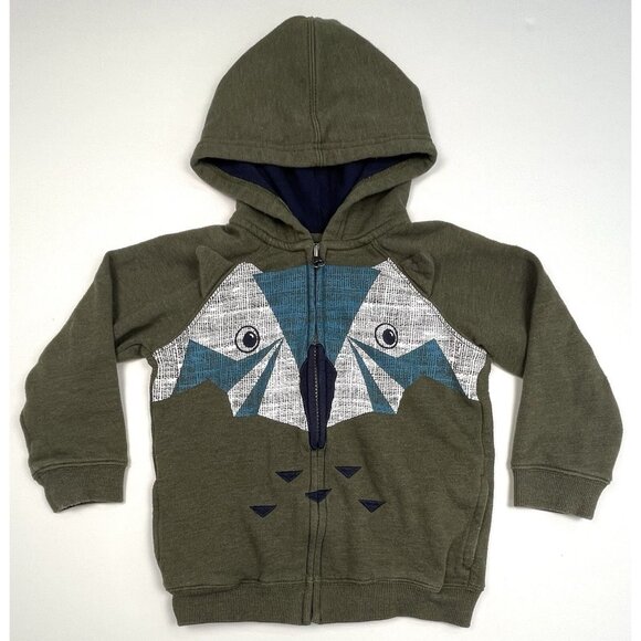 GYMBOREE Toddler Boy 3T Green Fall 2016 Mountain Trail Owl Be Comfy HOODIE EUC - Picture 1 of 8